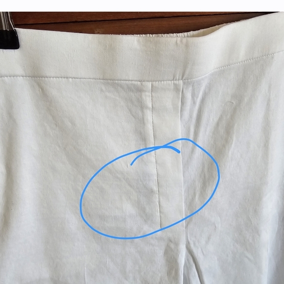 Theory Relaxed Pull-on Pants, White Crunch Size 12 Nwt - Picture 15 of 16